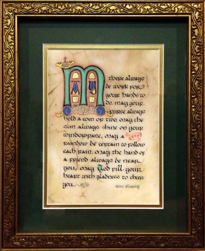 Work Blessing Framed Print